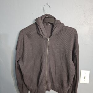 Abercrombie & Fitch Women's Dark Gray Sift Comfort Hoodie.  #1142
